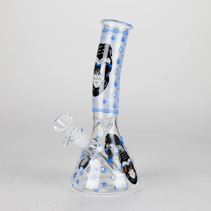 8.5" Gorilla Designs Glow In The Dark beaker bong In the Box [PIP301] Glass Bong NIBO Distribution Design 5