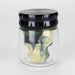 Top Side Grinder Bottom Storage Jar [CN6280] Herb Saver Grinder Canadian Distributor Black (A)