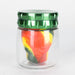 Top Side Grinder Bottom Storage Jar [CN6280] Herb Saver Grinder Canadian Distributor Green (B)