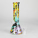 8" Glass Bong Multi Color Long Neck Flask Round Shaped [JBLX-01B] Glass Bong Canadian Distributor