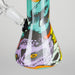 8" Glass Bong Multi Color Long Neck Flask Round Shaped [JBLX-01B] Glass Bong Canadian Distributor
