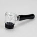 4" Pipe -Aluminum+Glass, Black Color [YD1500] Glass Pipe Canadian Distributor