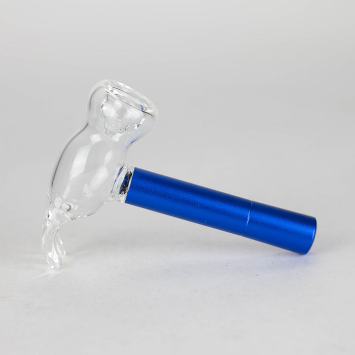 4.5" Pipe -Aluminum+Glass [YD2089] Glass Pipe Canadian Distributor