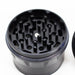 60mm 4 Part Grinder, With Grinding Gear on Top and Black Color [CN6402] Regular Grinder Canadian Distributor