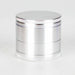 4 Part Grinder, Metallic Finish and Black Color [CN5015] Regular Grinder Canadian Distributor Silver (C)