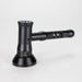 6" Pipe -Aluminum+Glass, Black Color Hammer Shape [YD1700] Glass Pipe Canadian Distributor