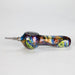 5" Pipe Metal Small Silicone Pill Case Inside - Rainbow [YD2083] Nectar Collector Canadian Distributor