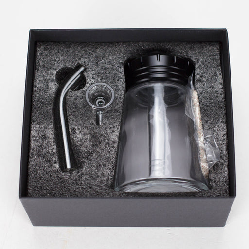 6" Glass Bong with Aluminum Cap [YD2092] Glass Bong Canadian Distributor