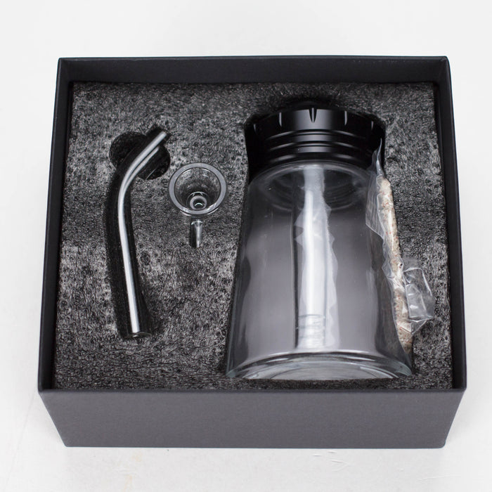 6" Glass Bong with Aluminum Cap [YD2092] Glass Bong Canadian Distributor