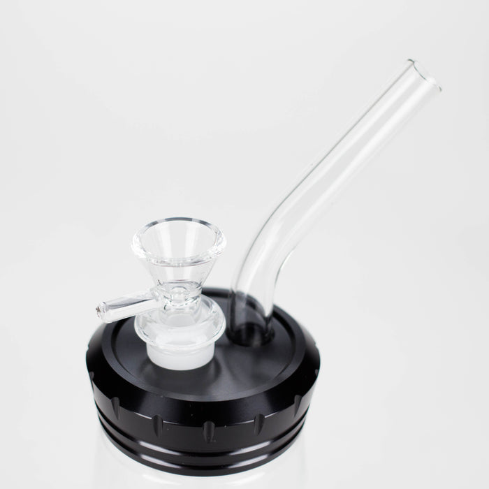 6" Glass Bong with Aluminum Cap [YD2092] Glass Bong Canadian Distributor