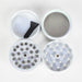 4 Parts Zinc grinder, White Rainbow Top Golden Stamp Leaf Design [AM50-4] Regular Grinder Canadian Distributor