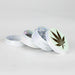 4 Parts Zinc grinder, White Rainbow Top Golden Stamp Leaf Design [AM50-4] Regular Grinder Canadian Distributor