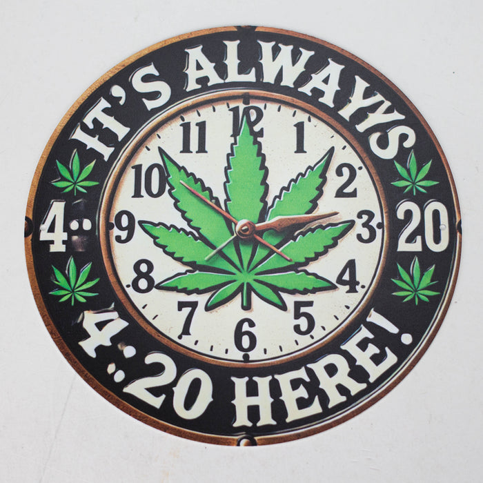 TRIM QUEEN | 420 VINTAGE ROUND SIGNS Flag · Sign Trim Queen ITS ALWAYS 420 HERE