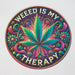 TRIM QUEEN | 420 VINTAGE ROUND SIGNS Flag · Sign Trim Queen WEED IS MY THERAPY