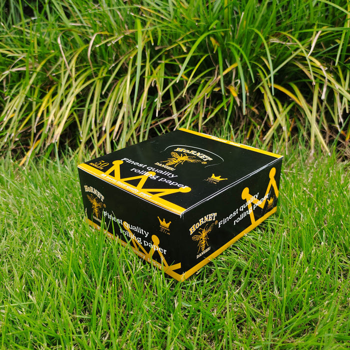 Hornet | Black Natural Gum King Size Rolling Paper King Size Super Supplys Inc