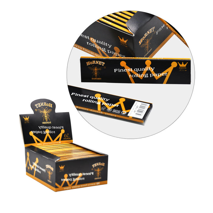 Hornet | Black Natural Gum King Size Rolling Paper King Size Super Supplys Inc