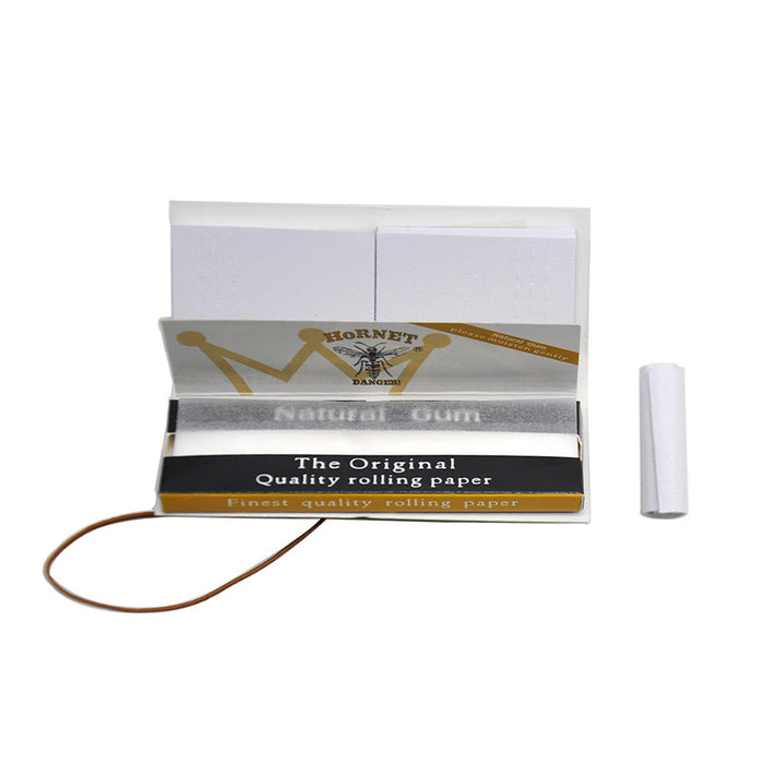 HORNET | Black 1-1/4 Size Rolling Paper With Tips 1 - 1/4" Size Super Supplys Inc