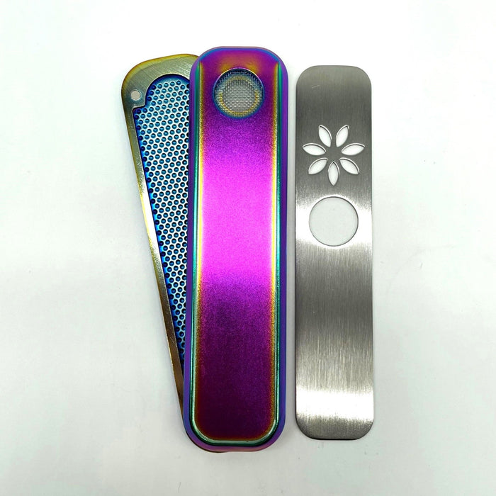 Classic Flat Metal Pipe For Dry Herb [PIP790] Metal Pipe NIBO Distribution PURPLE