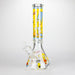 14" Yellow Family Cartoon 9 mm glass bongs [PIP789] Glass Bong NIBO Distribution Design D