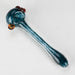 Shine Glassworks | Frit Pipe with coloured Accents - Made in Canada Glass Pipe Smoking Cat Distribution Dark Green