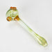 Shine Glassworks | Frit Pipe with coloured Accents - Made in Canada Glass Pipe Smoking Cat Distribution Light Green