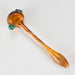 Shine Glassworks | Frit Pipe with coloured Accents - Made in Canada Glass Pipe Smoking Cat Distribution Amber
