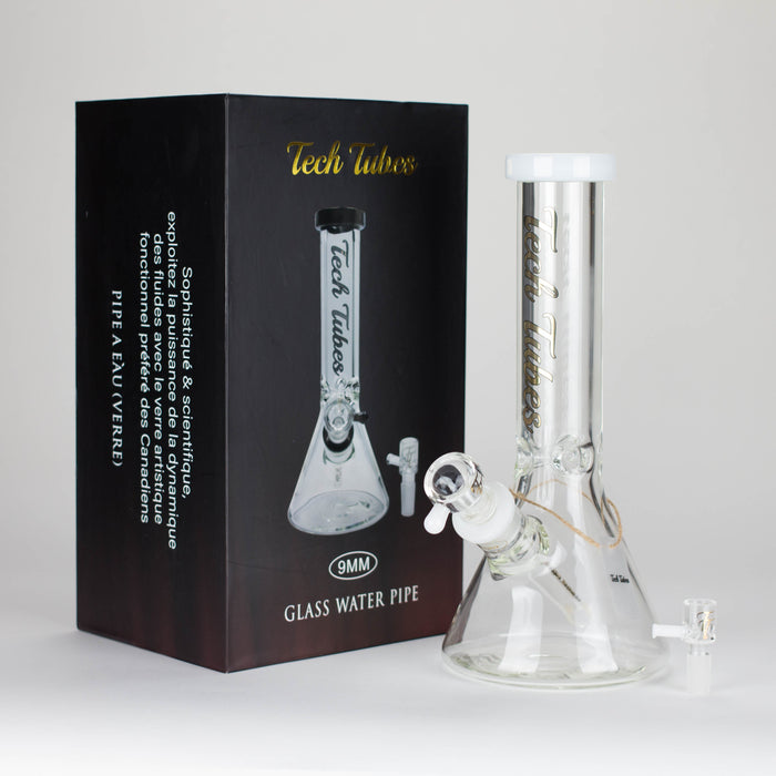 Tech Tubes | 12" 9mm Beaker Glass Bong Glass Bong Maq Distributors