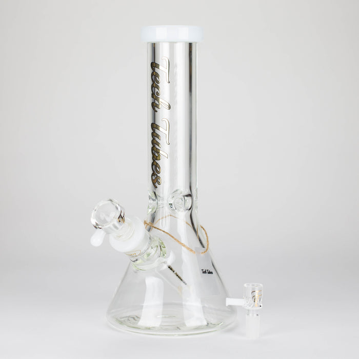 Tech Tubes | 12" 9mm Beaker Glass Bong Glass Bong Maq Distributors White