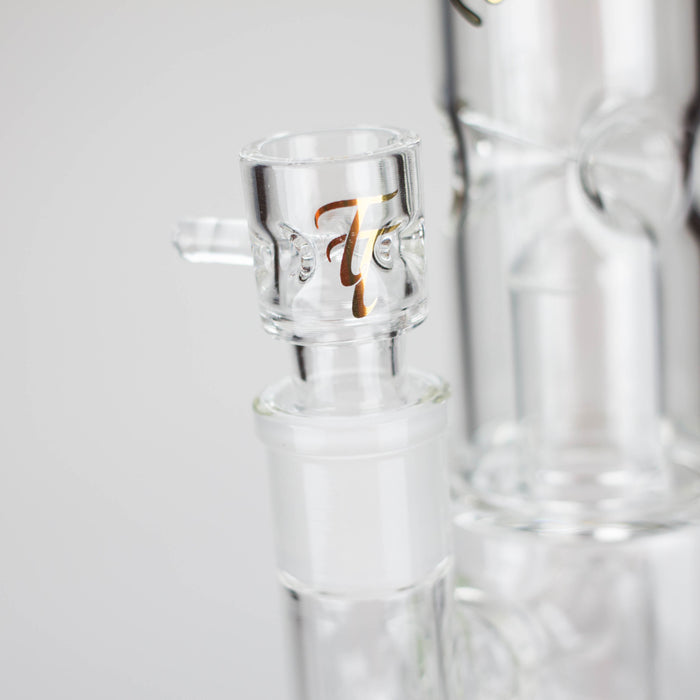 Tech Tubes | 14" Circ Cannon Clear Glass Bong Glass Bong Maq Distributors