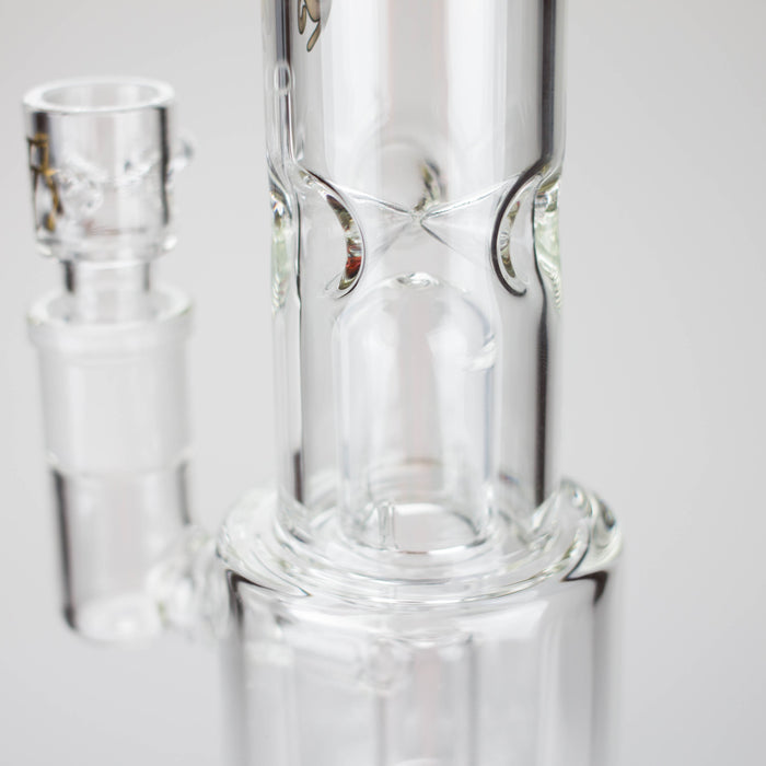 Tech Tubes | 14" Circ Cannon Clear Glass Bong Glass Bong Maq Distributors