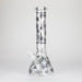 Karma | 14" Leaf Beaker Glow in the dark Glass Bong Glass Bong Maq Distributors