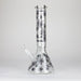 Karma | 14" Leaf Beaker Glow in the dark Glass Bong Glass Bong Maq Distributors