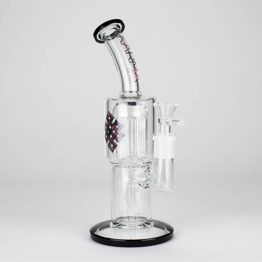 Karma | Glass Bong 11" Double Tree Bend Glass Bong Maq Distributors