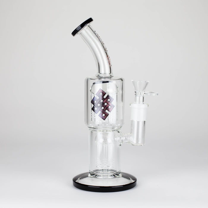 Karma | Glass Bong 11" Double Tree Bend Glass Bong Maq Distributors
