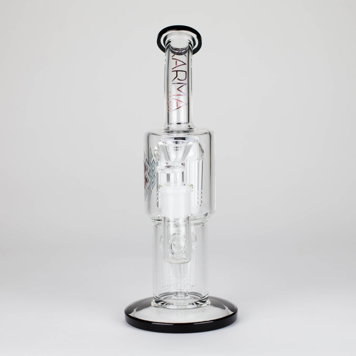 Karma | Glass Bong 11" Double Tree Bend Glass Bong Maq Distributors
