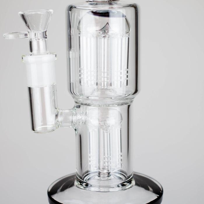 Karma | Glass Bong 11" Double Tree Bend Glass Bong Maq Distributors