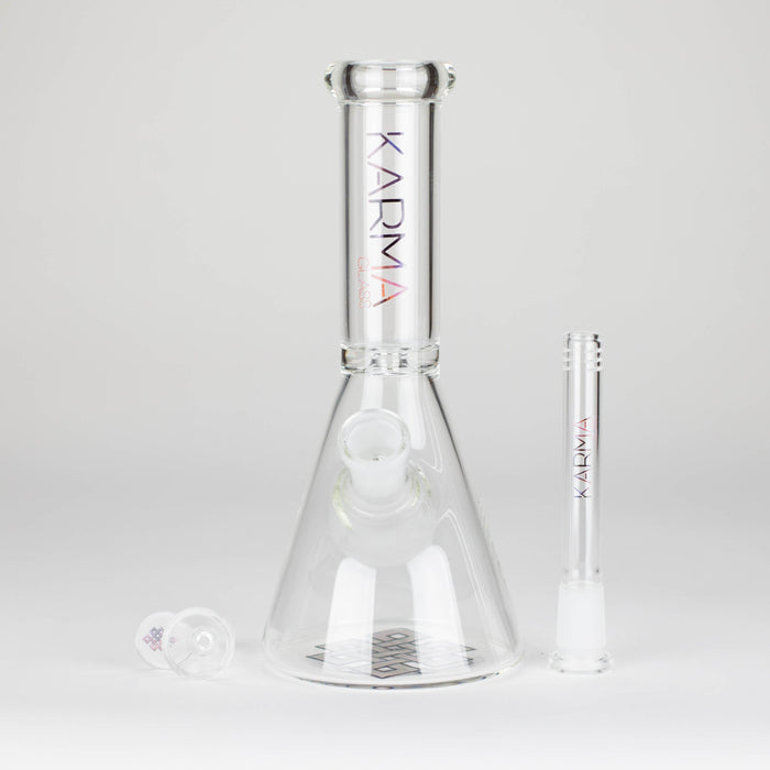 Karma | 9" Skinny Beaker Glass Bong Glass Bong Maq Distributors
