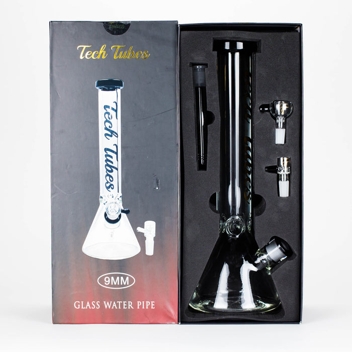 Tech Tubes | 16" 9mm Beaker Glass Bong Glass Bong Maq Distributors
