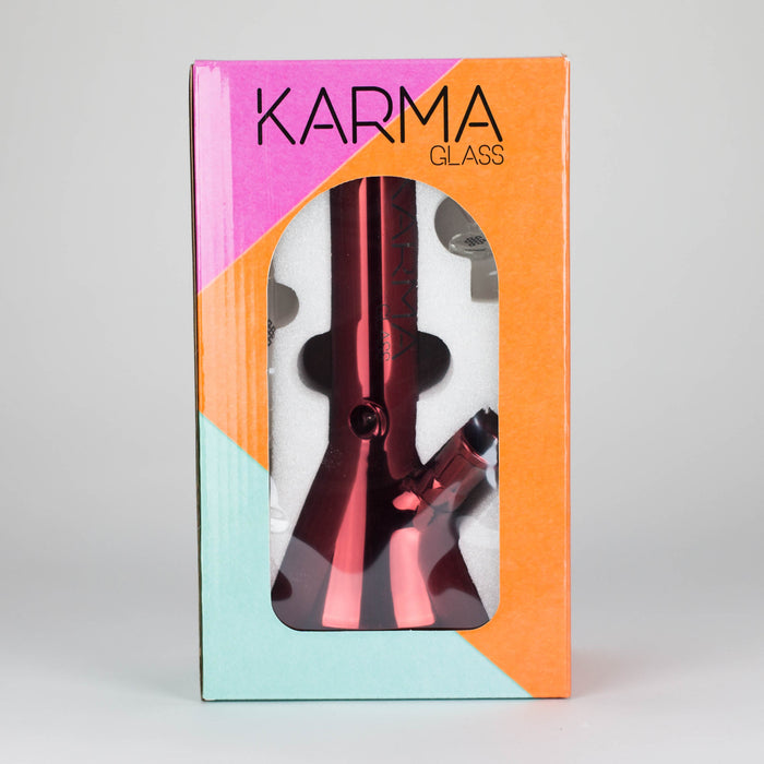 Karma | Glass Bong 9" Beaker Metallic Glass Bong Maq Distributors