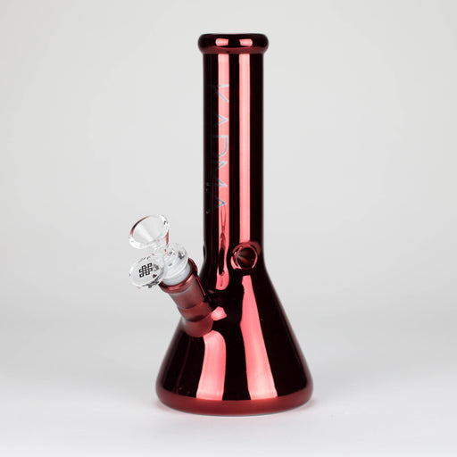 Karma | Glass Bong 9" Beaker Metallic Glass Bong Maq Distributors Red