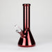 Karma | Glass Bong 9" Beaker Metallic Glass Bong Maq Distributors Red