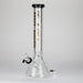 Tech Tubes | 16" 9mm Beaker Glass Bong Glass Bong Maq Distributors Black