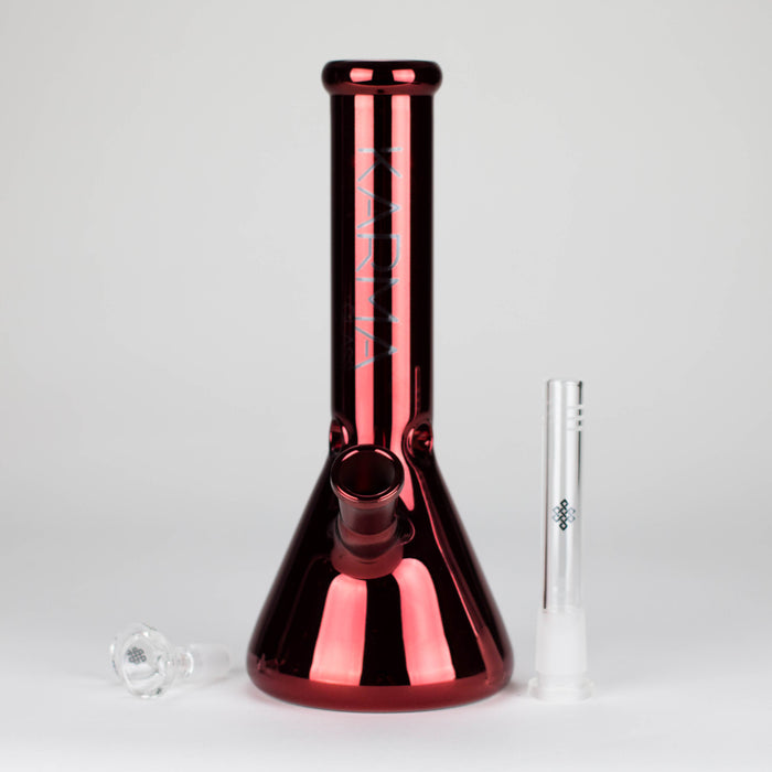Karma | Glass Bong 9" Beaker Metallic Glass Bong Maq Distributors