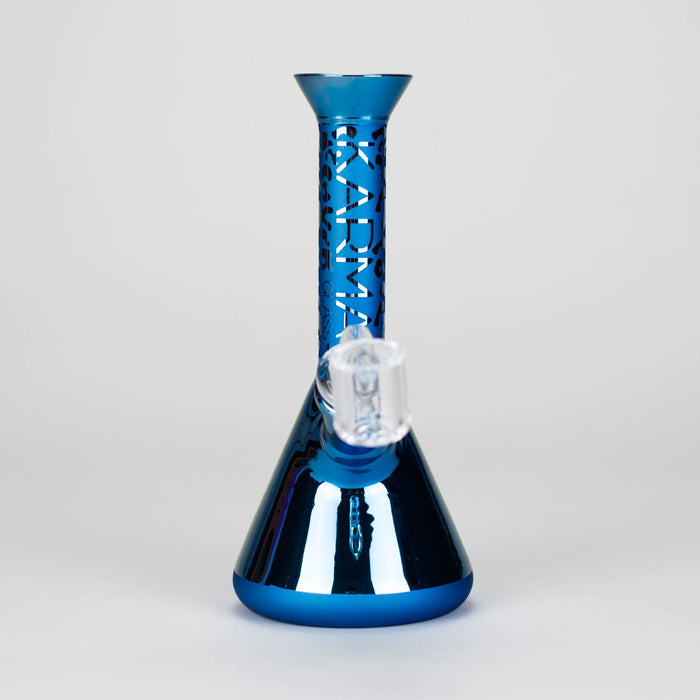 Karma | 7" Metallic Sandblasted Beaker Glass Dab Rig Glass Rig Maq Distributors