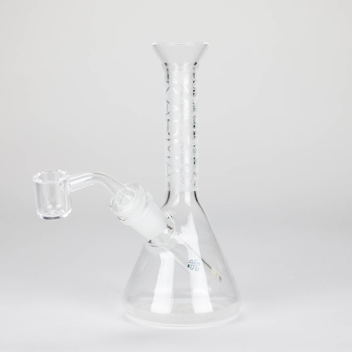 Karma | 7" Sandblasted Beaker Glass Dab Rig Glass Rig Maq Distributors