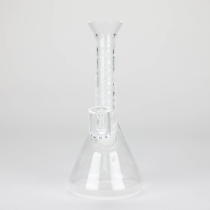 Karma | 7" Sandblasted Beaker Glass Dab Rig Glass Rig Maq Distributors
