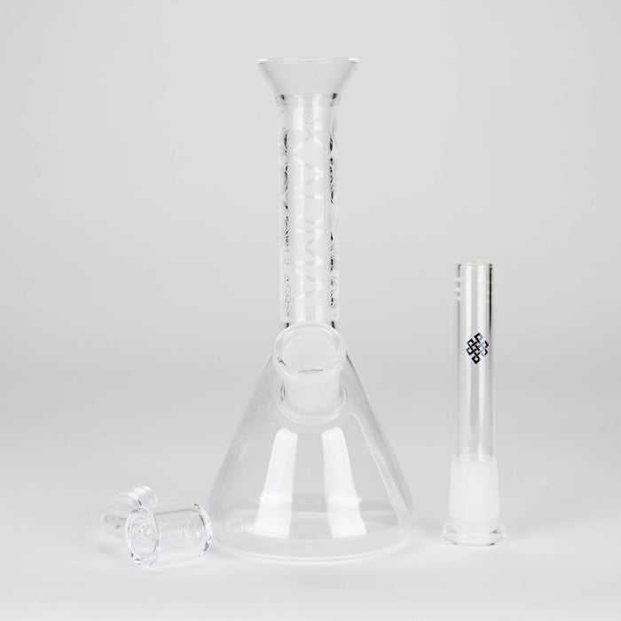 Karma | 7" Sandblasted Beaker Glass Dab Rig Glass Rig Maq Distributors