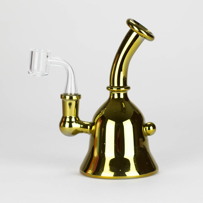 Karma | 6" Metallic Gold Kettle Glass Dab Rig Glass Rig Maq Distributors