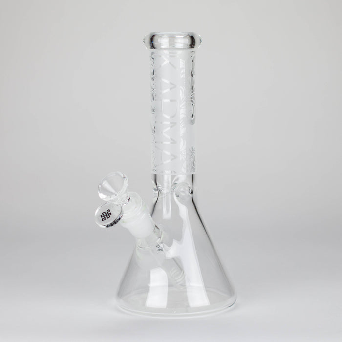 Karma | 9" Beaker Sandblasted Glass Bong Glass Bong Maq Distributors