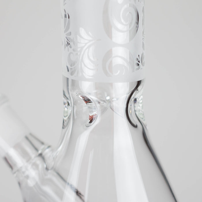 Karma | 9" Beaker Sandblasted Glass Bong Glass Bong Maq Distributors